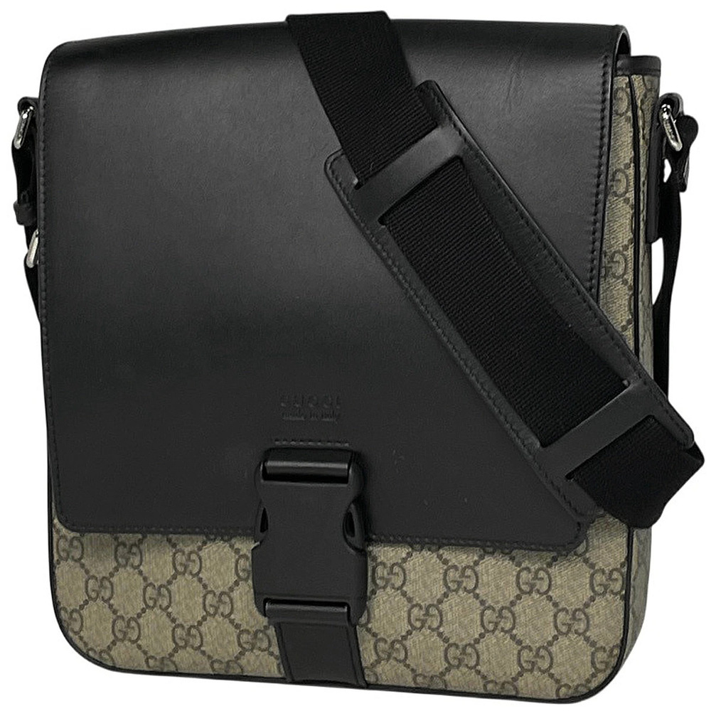 Gucci GG shoulder bag canvas Beige Cream black